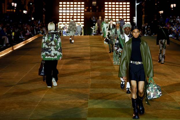 Louis Vuitton collection show during Men's Fashion Week in Paris