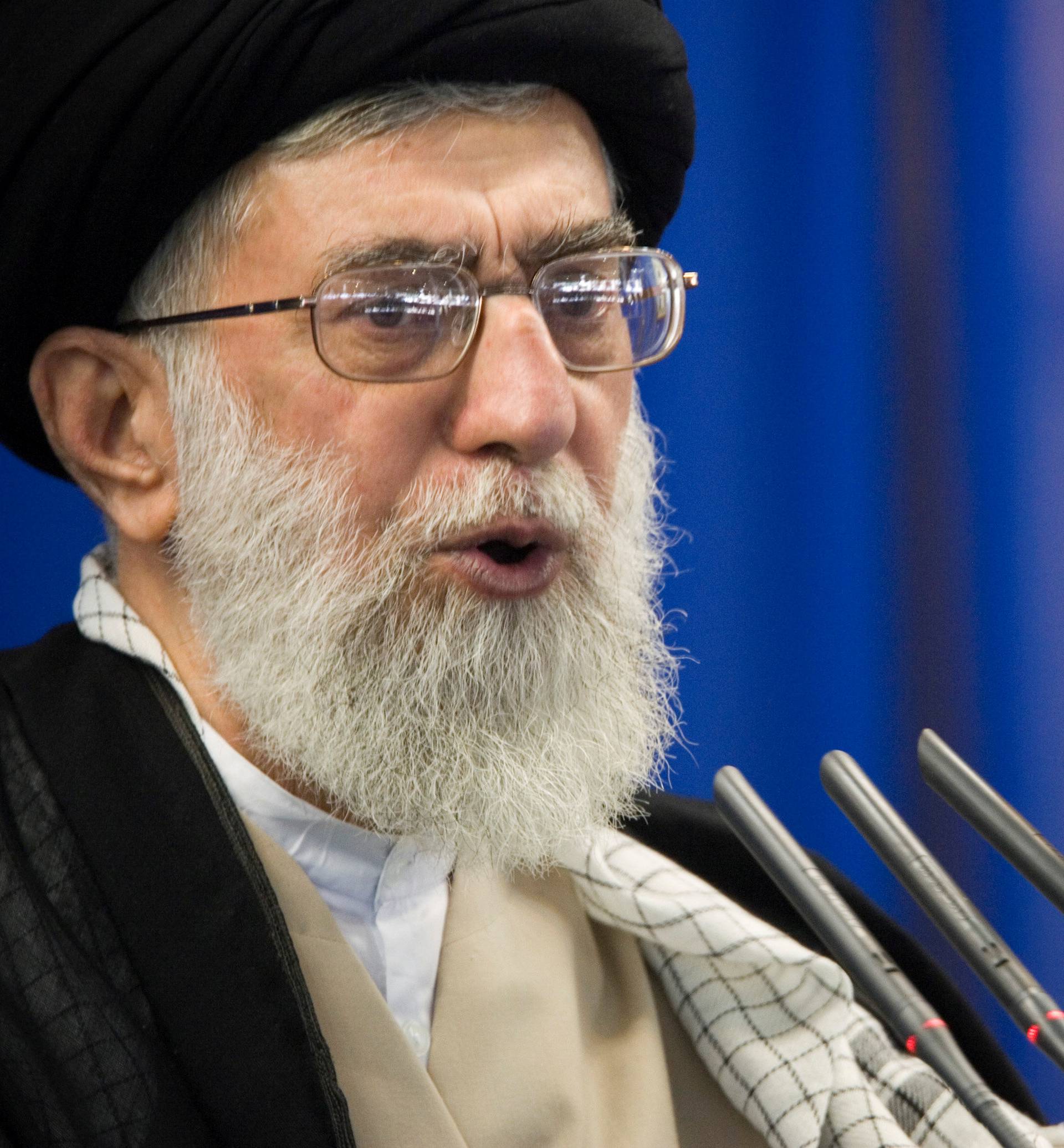 FILE PHOTO: FILE PHOTO: Iran's Supreme Leader Ayatollah Ali Khamenei speaks during Friday prayers in Tehran