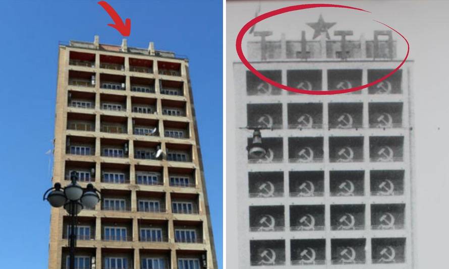 Zvijezda na Riječkom neboderu na istom mjestu gdje je bila '45