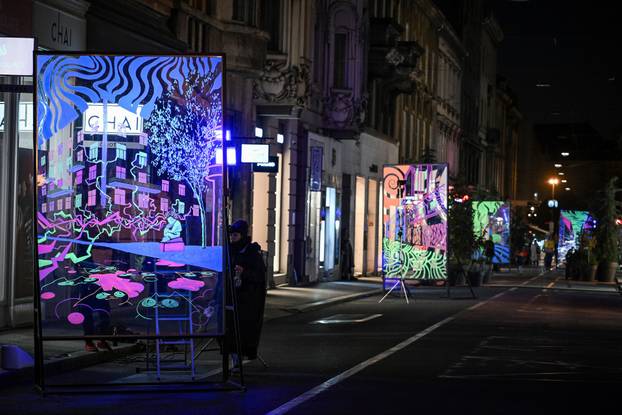 Pripreme za Festival svjetla u Zagrebu