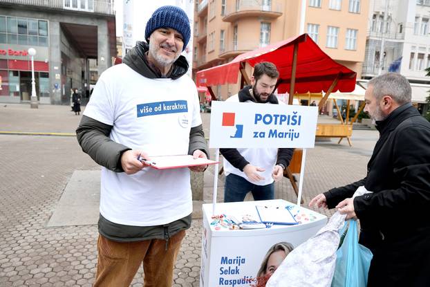 Zagreb: Nino Raspudić od jutra prikuplja potpise za suprugu Mariju