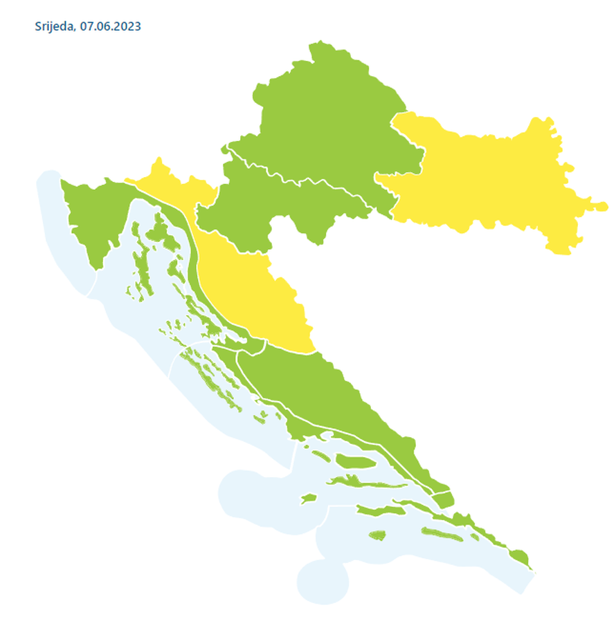 Kiša, grmljavina i nestabilno vrijeme očekuje nas i danas:  Na Jadranu sunčano, puhat će bura