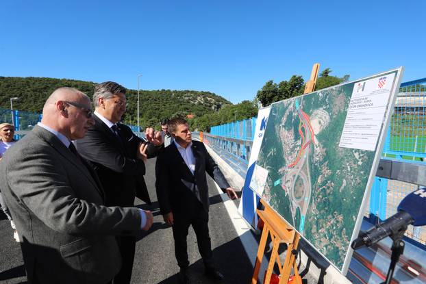 Rijeka: Premijer Plenkovi&cacute; i ministar Butkovi&cacute; obi&scaron;li novi vijadukt na &ccaron;voru Orehovica