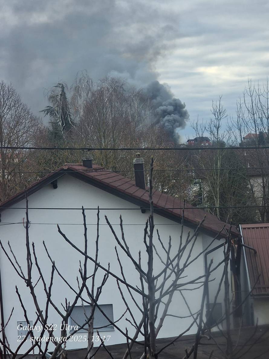 FOTO Strašne scene iz Sesveta: Požar u hali, diže se gusti dim