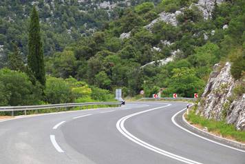 The,Adriatic,Highway,(croatian:,Jadranska,Magistrala),In,South,Dalmatia,,Croatia.