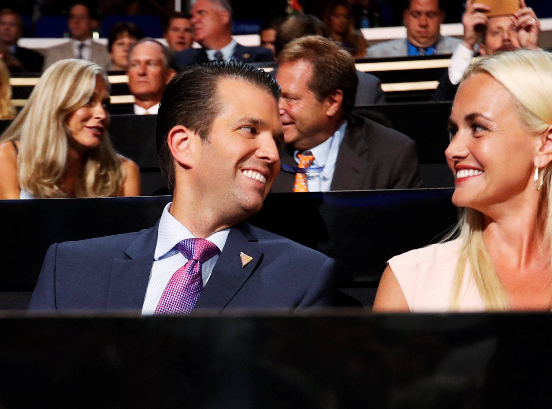 FILE PHOTO: Donald Trump Jr. and his wife Vanessa attend the second day session at the Republican National Convention in Cleveland