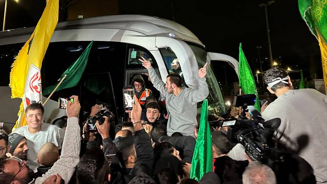 Prisoners are released as part of a deal between Israel and Palestinian Islamist group Hamas