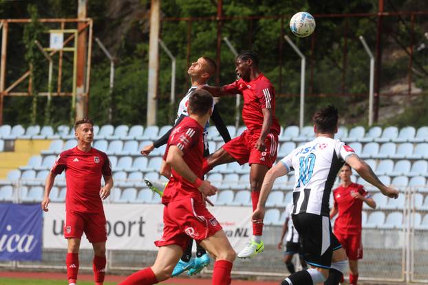 Rijeka: The match between NK Opatija and NK Sesvete.