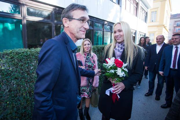 Osijek: Donna Vekić kod župana i među gimnazijalcima