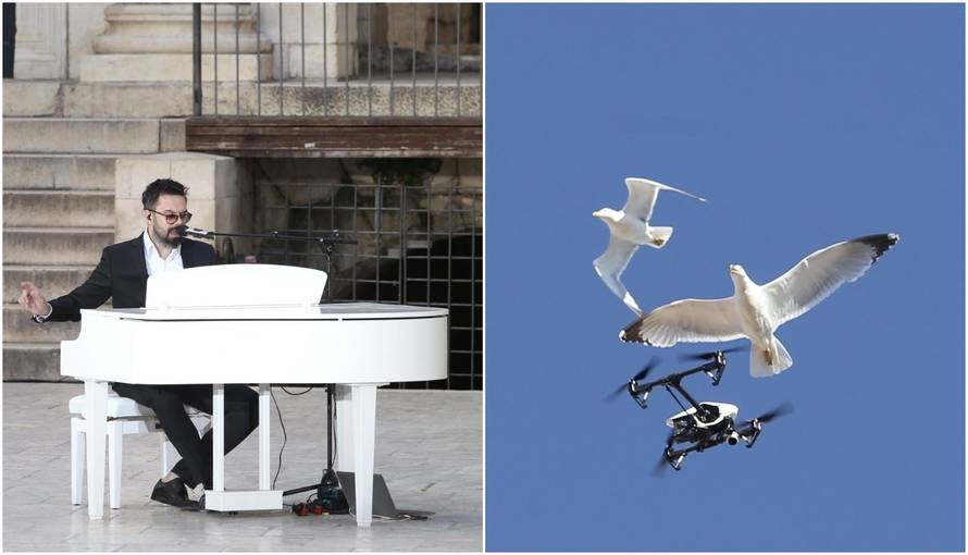 Grašo snimao koncert u Splitu, a galebovi su mu napali dron...