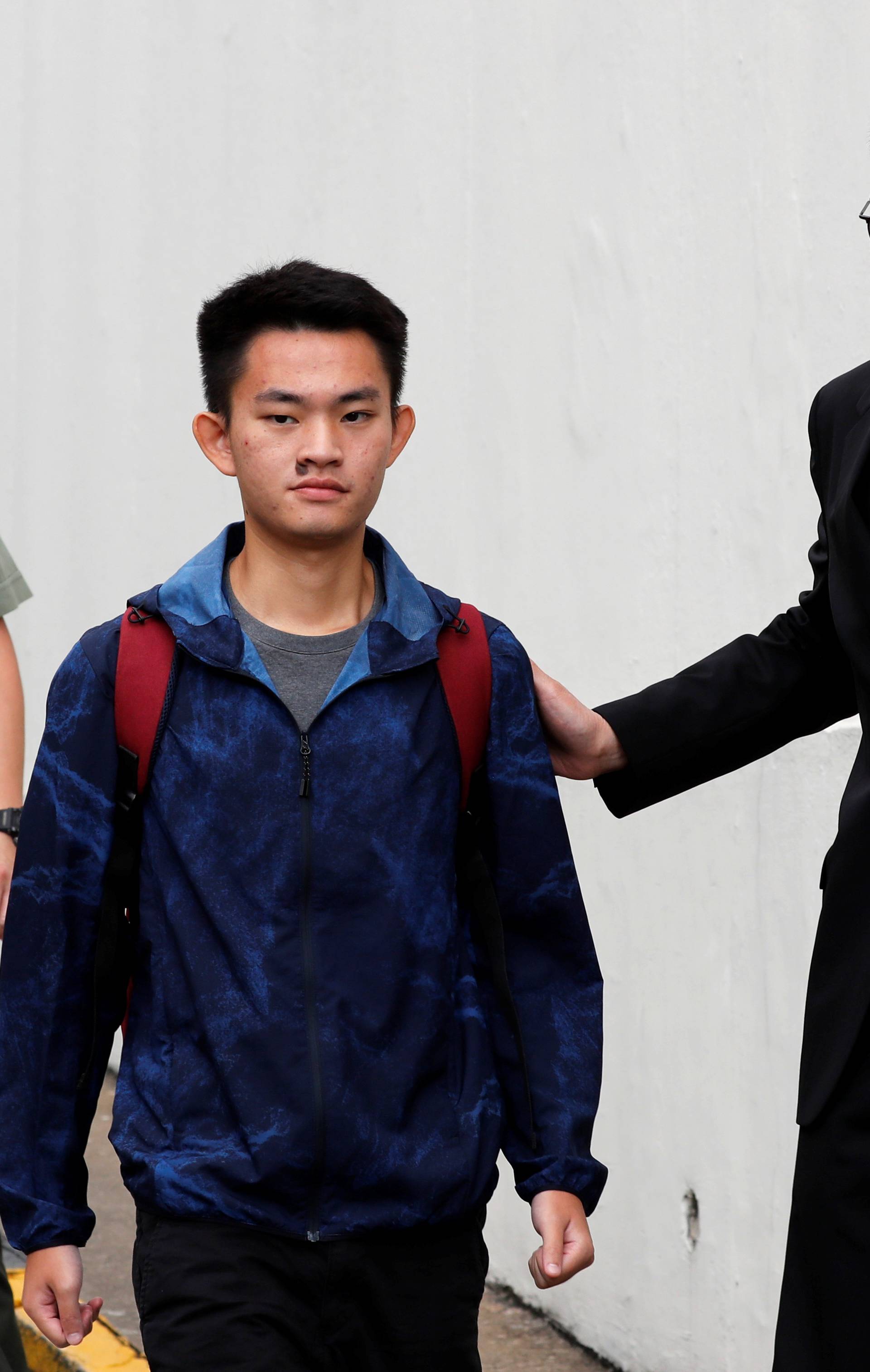 Chan Tong-kai, a Hong Kong citizen who was accused of murdering his girlfriend in Taiwan last year, leaves from Pik Uk Prison, in Hong Kong