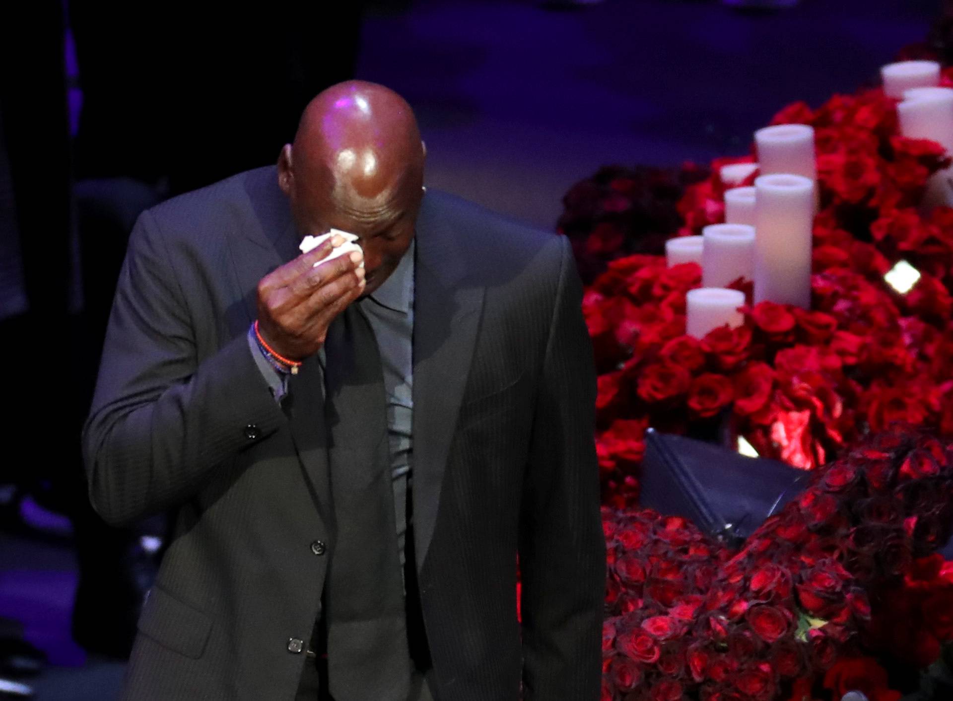 Public memorial for NBA great Kobe Bryant, his daughter Gianna and seven others killed in a helicopter crash on January 26, at the Staples Center in Los Angeles, California