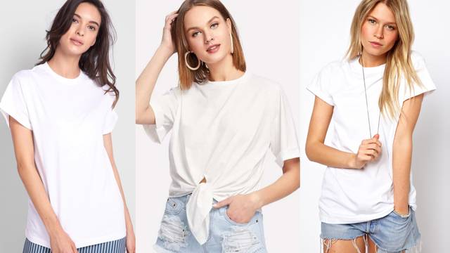 Bijela majica na 13 načina: Vrlo jednostavno od jutra do mraka