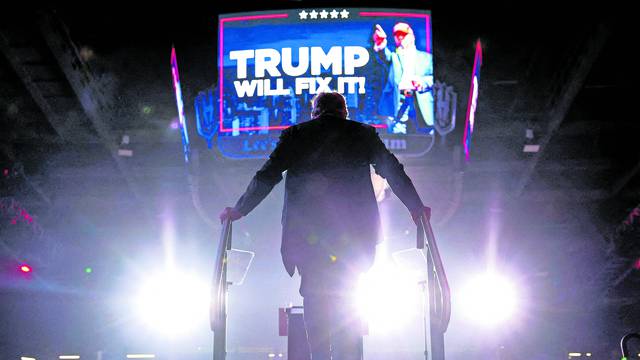 FILE PHOTO: Republican presidential nominee and former U.S. President Donald Trump campaigns in Henderson