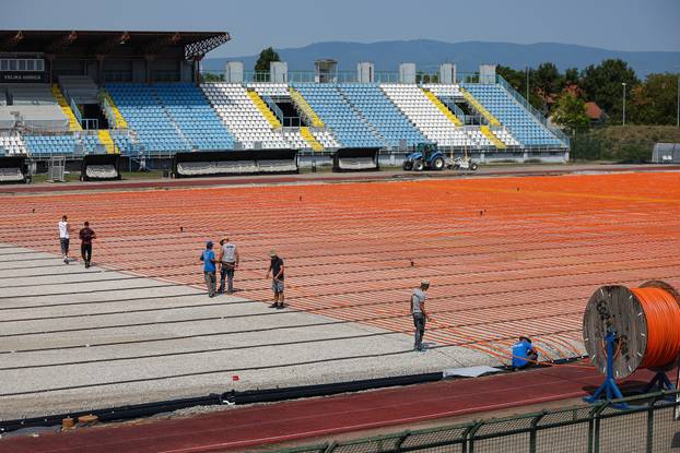 Radovi na Gradskom stadionu u Velikoj Gorici