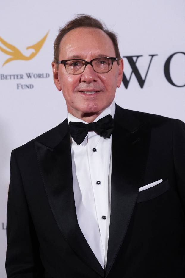 Actor Kevin Spacey poses during the photocall at the Better World Fund event in Venice