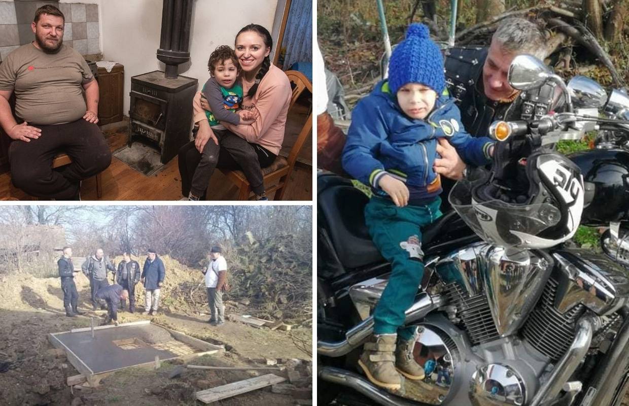 Brm, brmmm: Malom Andreju pomogli oko nove kuće pa ga posjeli na motor, oduševio se