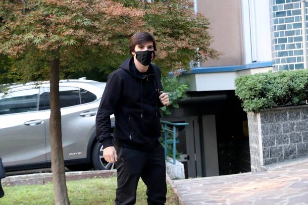 The new Milan player, Sandro Tonali, carries out medical examinations at the madonnina clinic