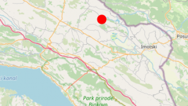 Zatreslo u Dalmatinskoj zagori, jačina je bila 2,9 po Richteru