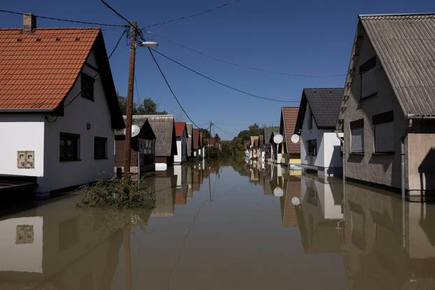 Flooding Danube in Hungary