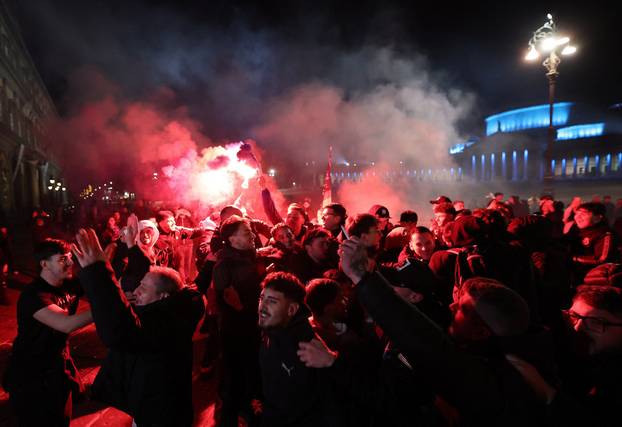Supercoppa Italiana - Final - Napoli fans celebrate after the final