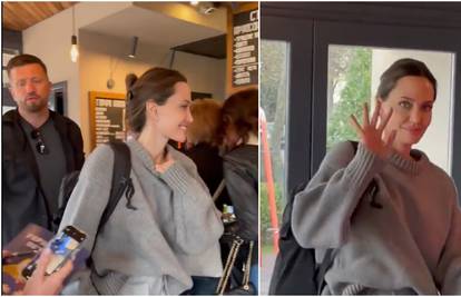 VIDEO Angelina stigla u Lavov i pozdravila obožavatelje u kafiću
