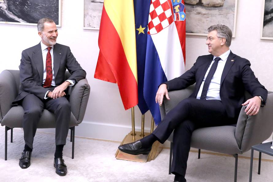Zagreb: Plenkovic primio spanjolskog kralja Filipa VI