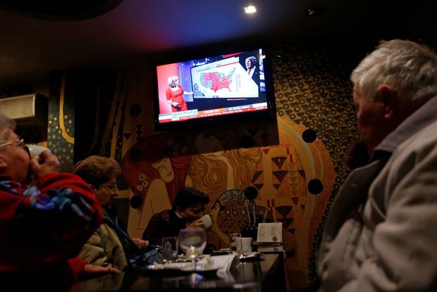 Residents watch U.S. presidential election result in Melania Trump