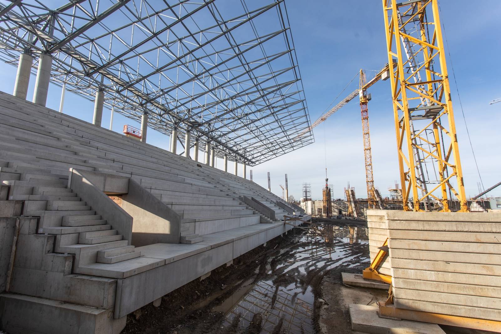 Radovi na novom stadionu osječkog prvoligaša na Pampasu u punom su jeku