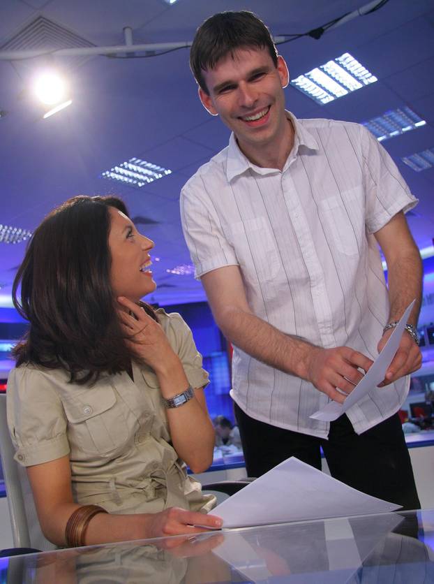ARHIVA - 2006. Voditeljski par dnevnika Nove TV Marija Miholjek i Petar Pereža