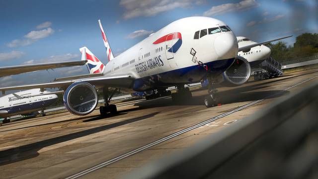 FILE PHOTO: British Airways planes are seen at the Heathrow Airport in London