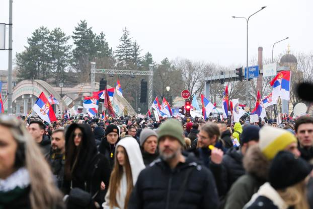 Kragujevac: Studenti su održali veliki skup "Sretnimo se na Sretenje"