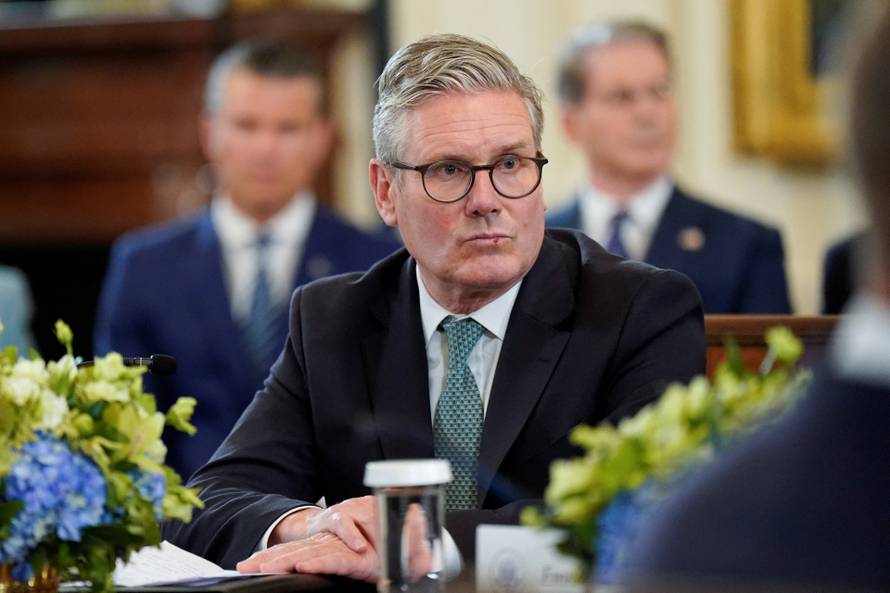 U.S. President Trump meets with Ukrainian President Zelenskiy and European leaders, in Washington, D.C.