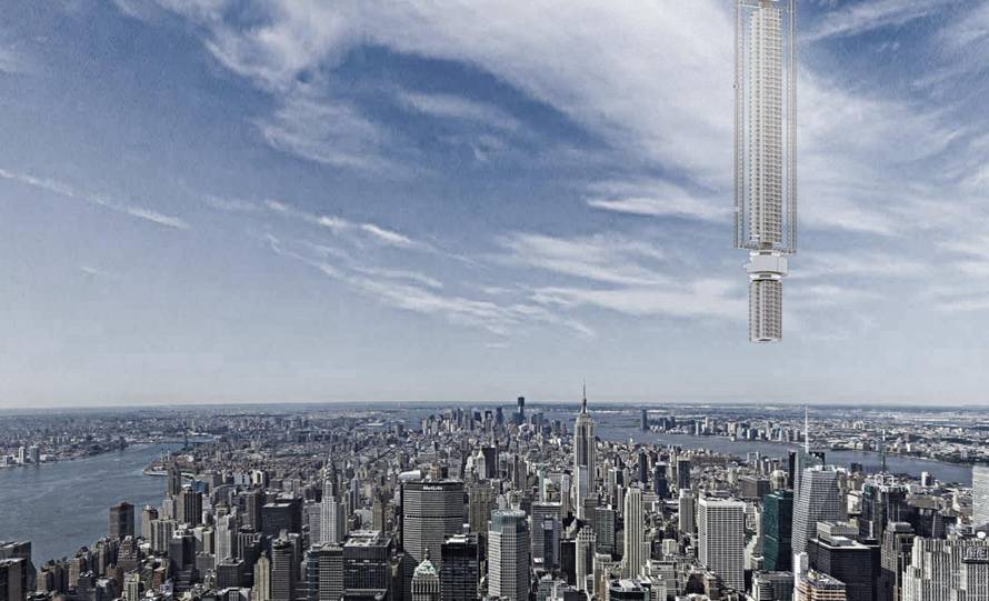 Prava SF zgrada: Neboder bi objesili s asteroida u svemiru