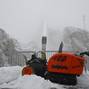 Snow and cold on Germany's highest summit