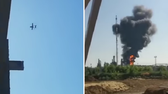 VIDEO Šire se snimke napada: Ukrajinci navodno dronovima gađali rusko spremište nafte