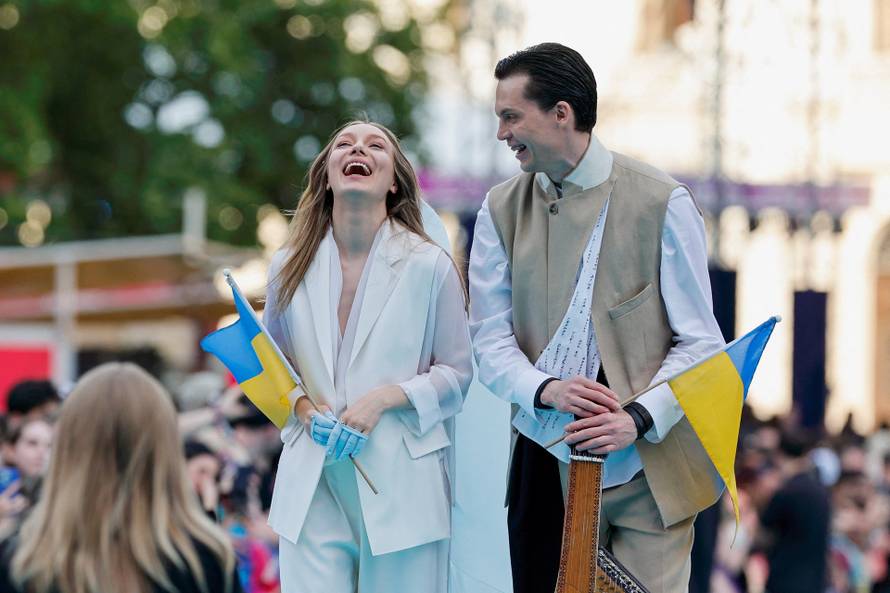 Eurovision Song Contest's 'Turquoise Carpet' event in Vienna