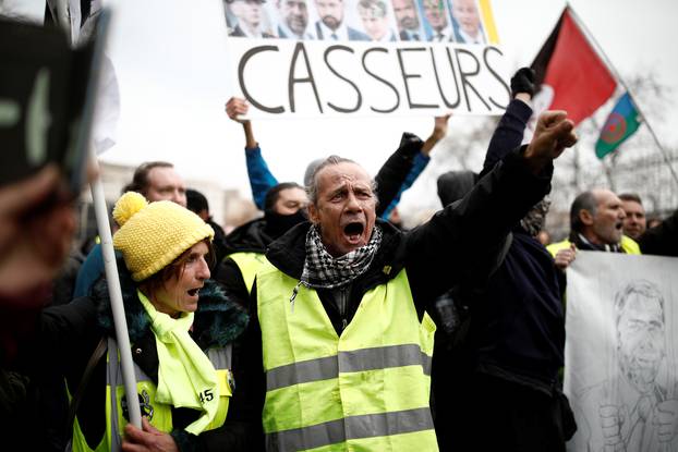 French yellow vests stage their 56th round of protest
