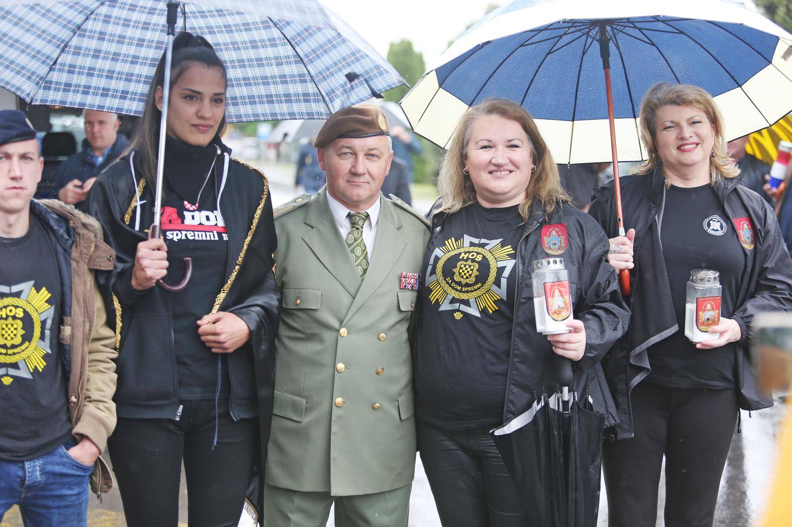 Obilježja 'Za dom spremni' i u Borovu Selu na komemoraciji