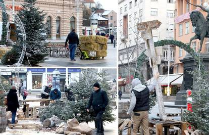 FOTO Rastavljaju Advent na trgu Bana Jelačića. Nije Grinch. Tu će se gledati utakmica polufinala