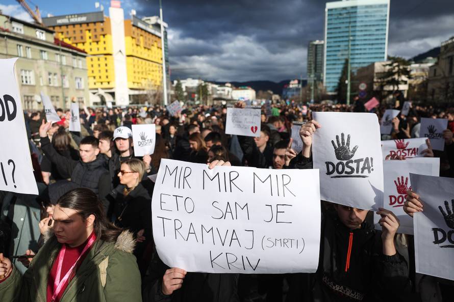Sarajevo: Prosvjed nakon stravične tramvajske nesreće, građani traže odgovornost nadležnih