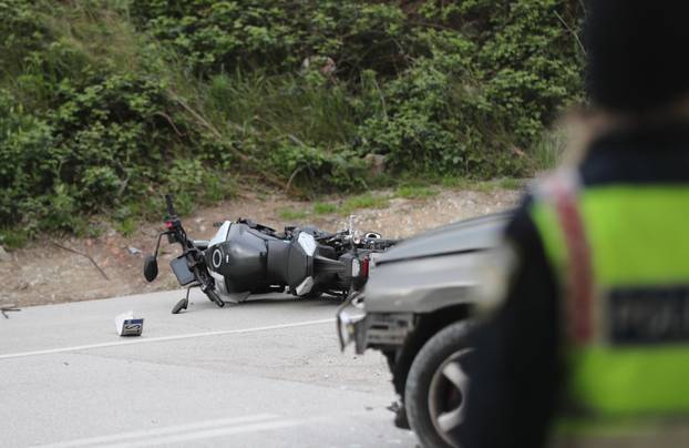 Split: Policijski o&ccaron;evid nakon sudara motocikla i automobila