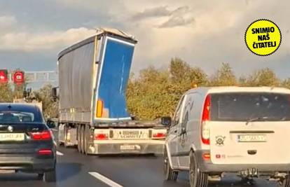 VIDEO Što je ovo, majko mila?! Transformer na A3: 'Taj kamion je bio u onoj strašnoj nesreći'