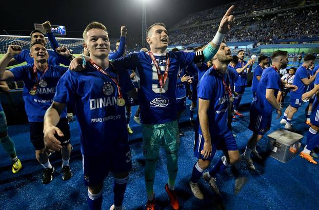 Zagreb: Dinamo je uvjerljivom pobjedom protiv Gorice proslavio naslov prvaka 