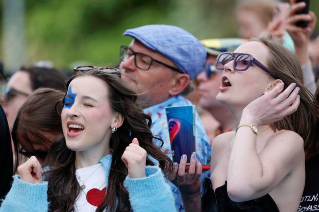 Eurovision Song Contest's 'Turquoise Carpet' event in Vienna