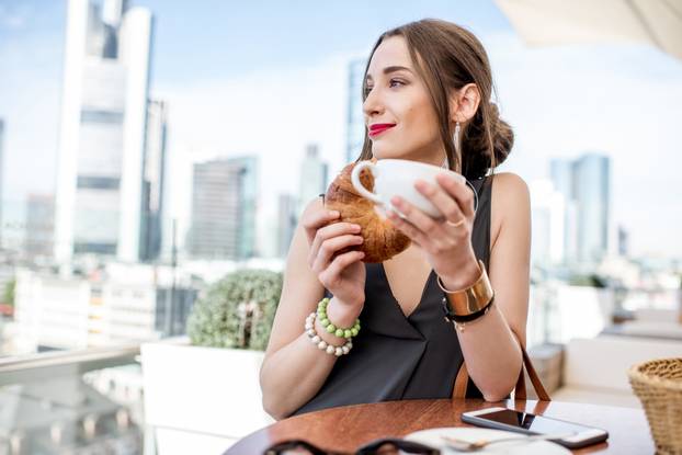 Businesswoman in Frankfurt