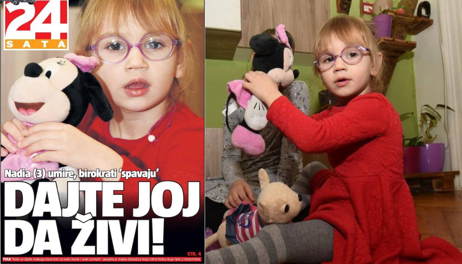 Nadia (3) je dobila lijek: 'Svi smo sretni, tražila je čokoladu'