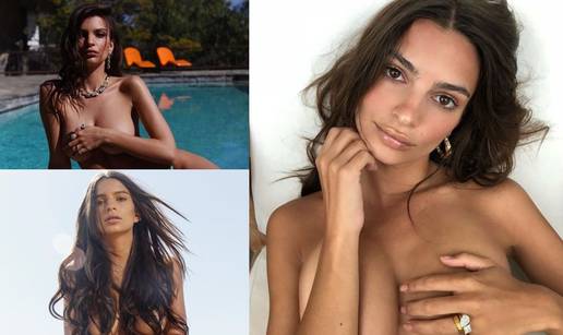 Umjesto grudnjakom, Emily je bujne grudi prekrila rukom...