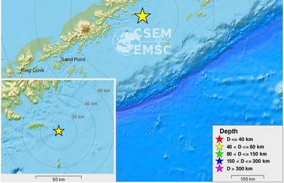 Potres od 6,5 pogodio Aljasku, nema opasnosti od tsunamija