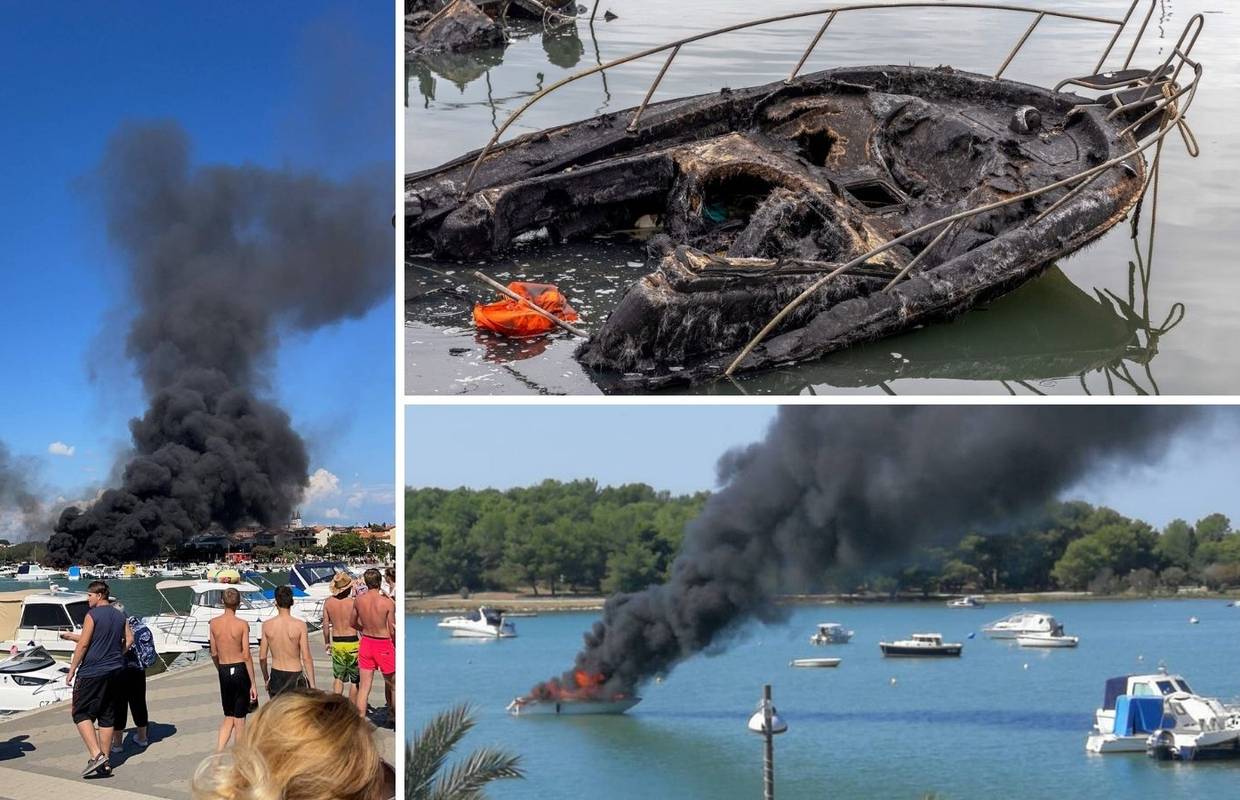 Otkrili uzrok požara brodice u Medulinu: Zbog iskrenja su se zapalile benzinske pare